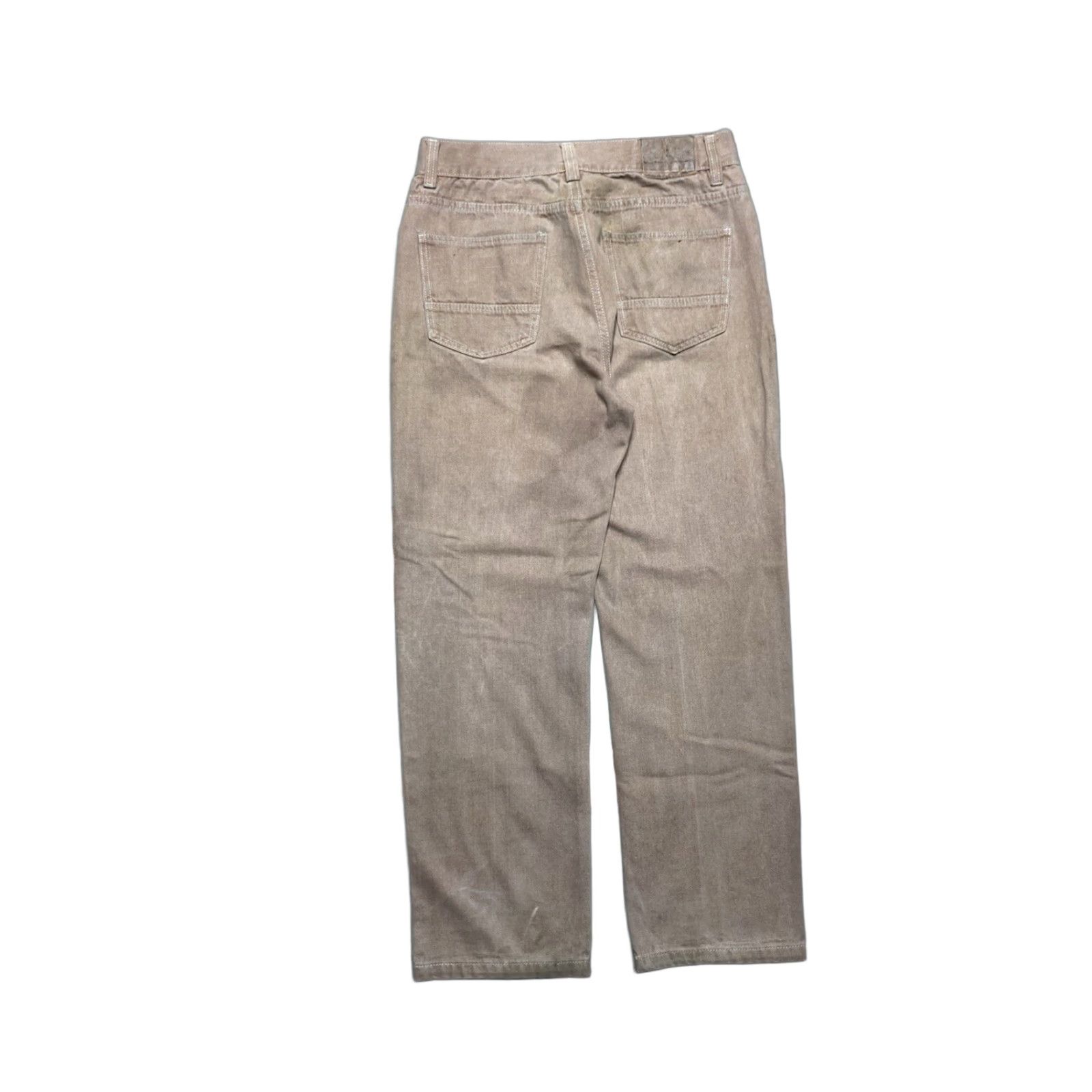 Vintage VINTAGE Godbody Jeans Hip Hop Wide-Leg Baggy 34x31 Mens Brown 90s or 2000s Skater Ships Pipes? Size US 34 / EU 50 - 1 Thumbnail