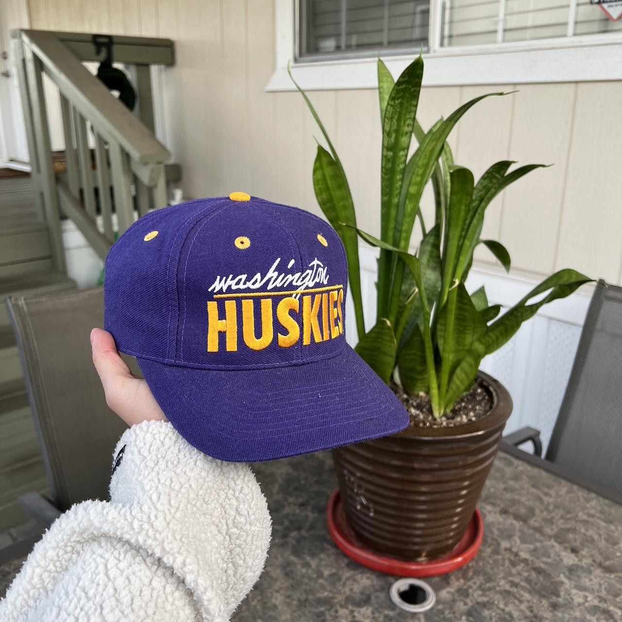 Vintage Vintage 90s The Game WASHINGTON HUSKIES Snapback VTG Cap Hat Size ONE SIZE - 1 Thumbnail