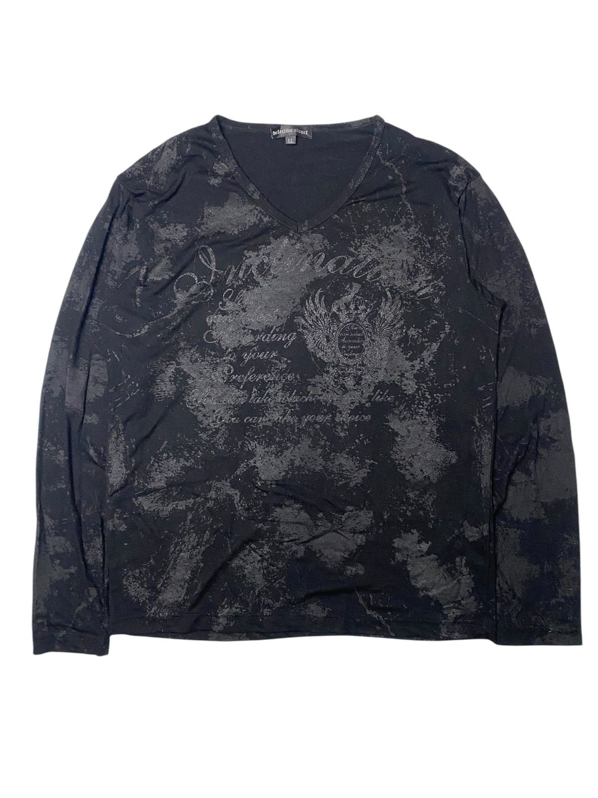 Hysteric Glamour 2000's Defective Struct Poem Tribal Longsleeve Size US M / EU 48-50 / 2 - 1 Thumbnail