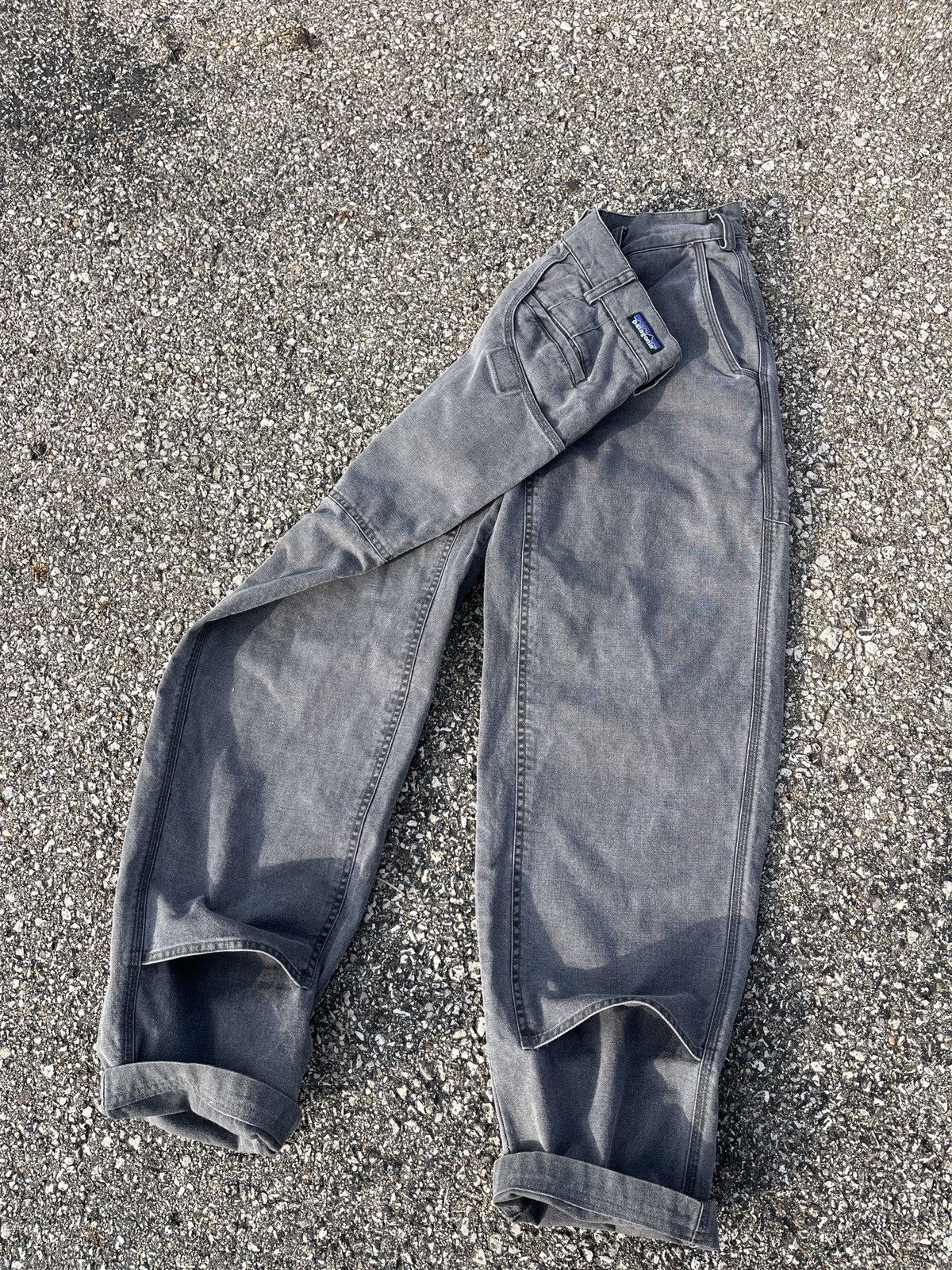 image of Patagonia Amazing Vintage Double Knee Pants 80's in Grey, Men's (Size 32)