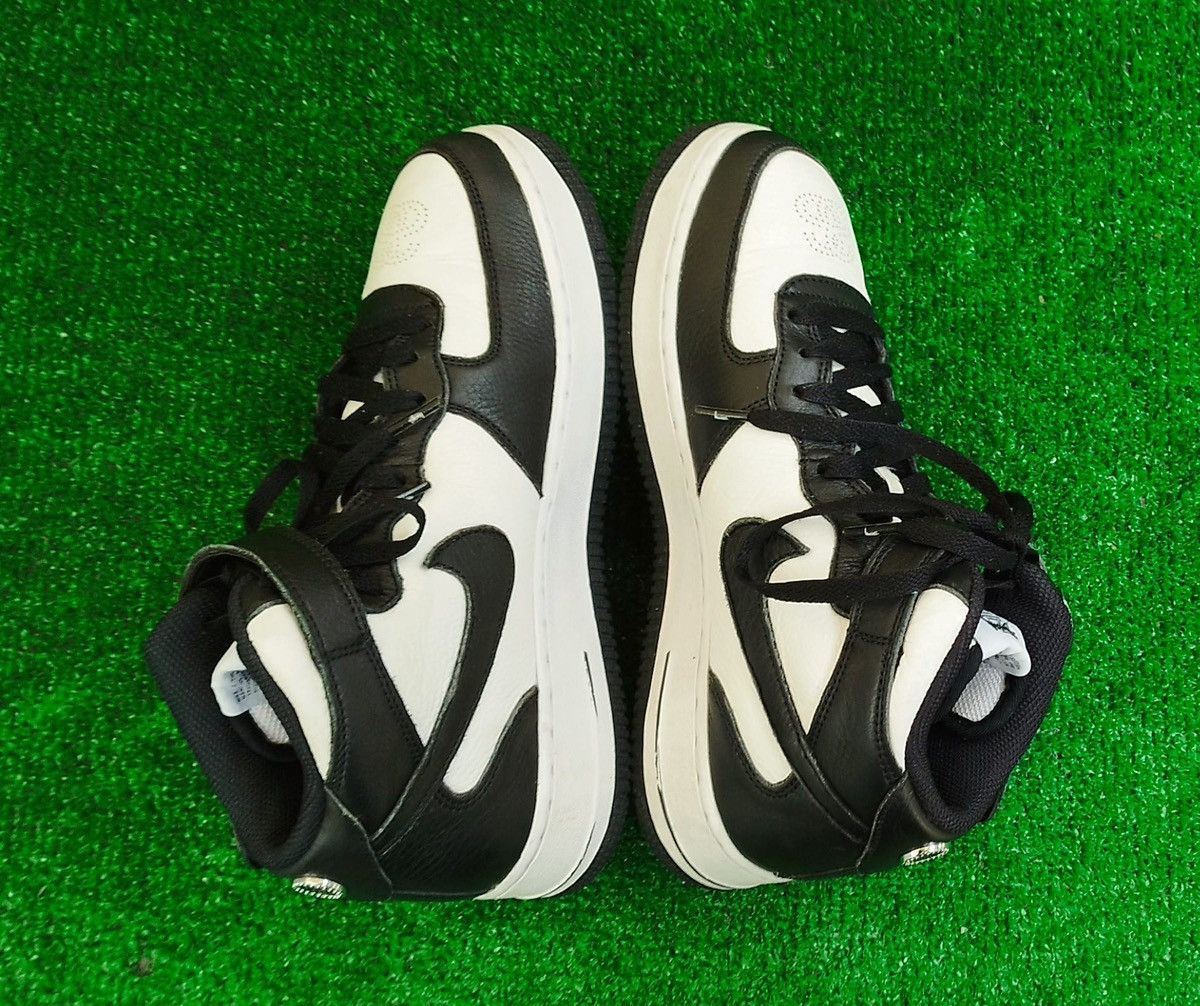 Nike × Stussy Nike Air Force 1 x Stussy Unisex Black/White #7us - #40eu Size US 7 / EU 40 - 4 Thumbnail