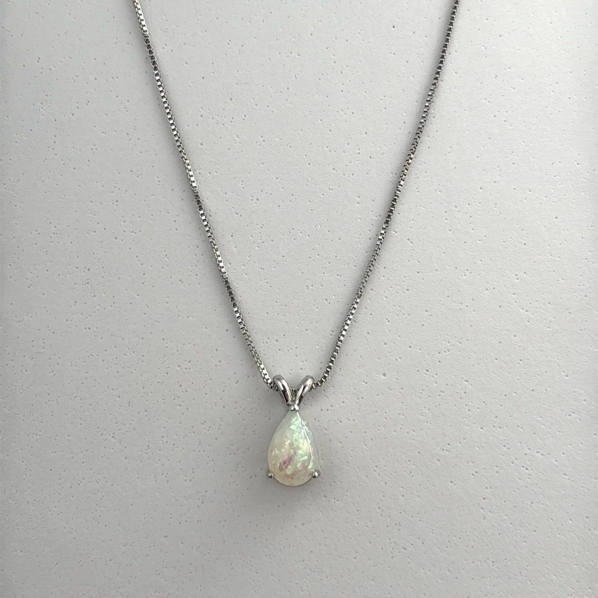 Other Opal Teardrop Shape Pendant Necklace for Women Size ONE SIZE - 1 Thumbnail