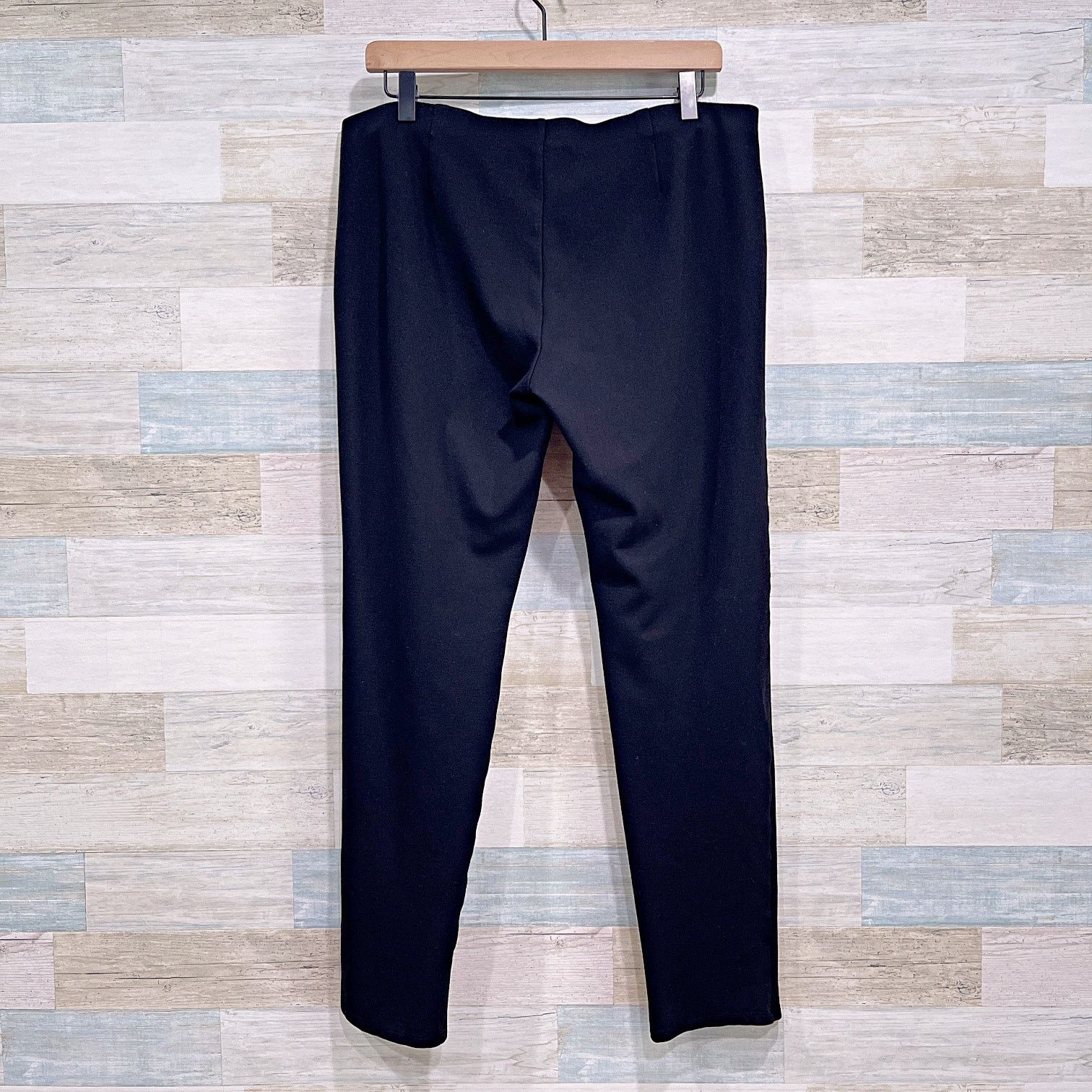 Eileen Fisher Eileen Fisher Pull On Tapered Ponte Pants Black Womens XL Size 34" / US 12 / IT 48 - 3 Thumbnail