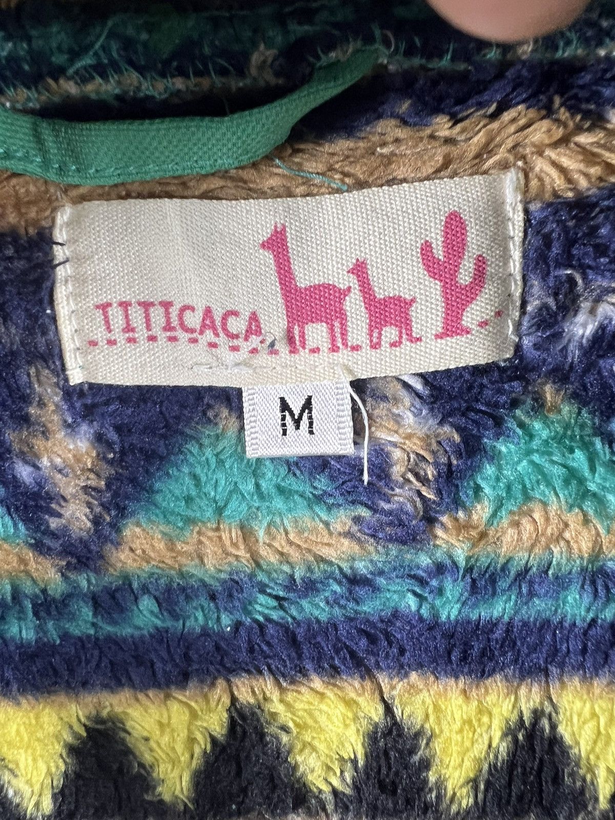 Japanese Brand × Native 🔥 TITICACA TWO WAY FLEECE NAVAJO DESIGN OUTDOOR JACKET - M Size US M / EU 48-50 / 2 - 16 Thumbnail
