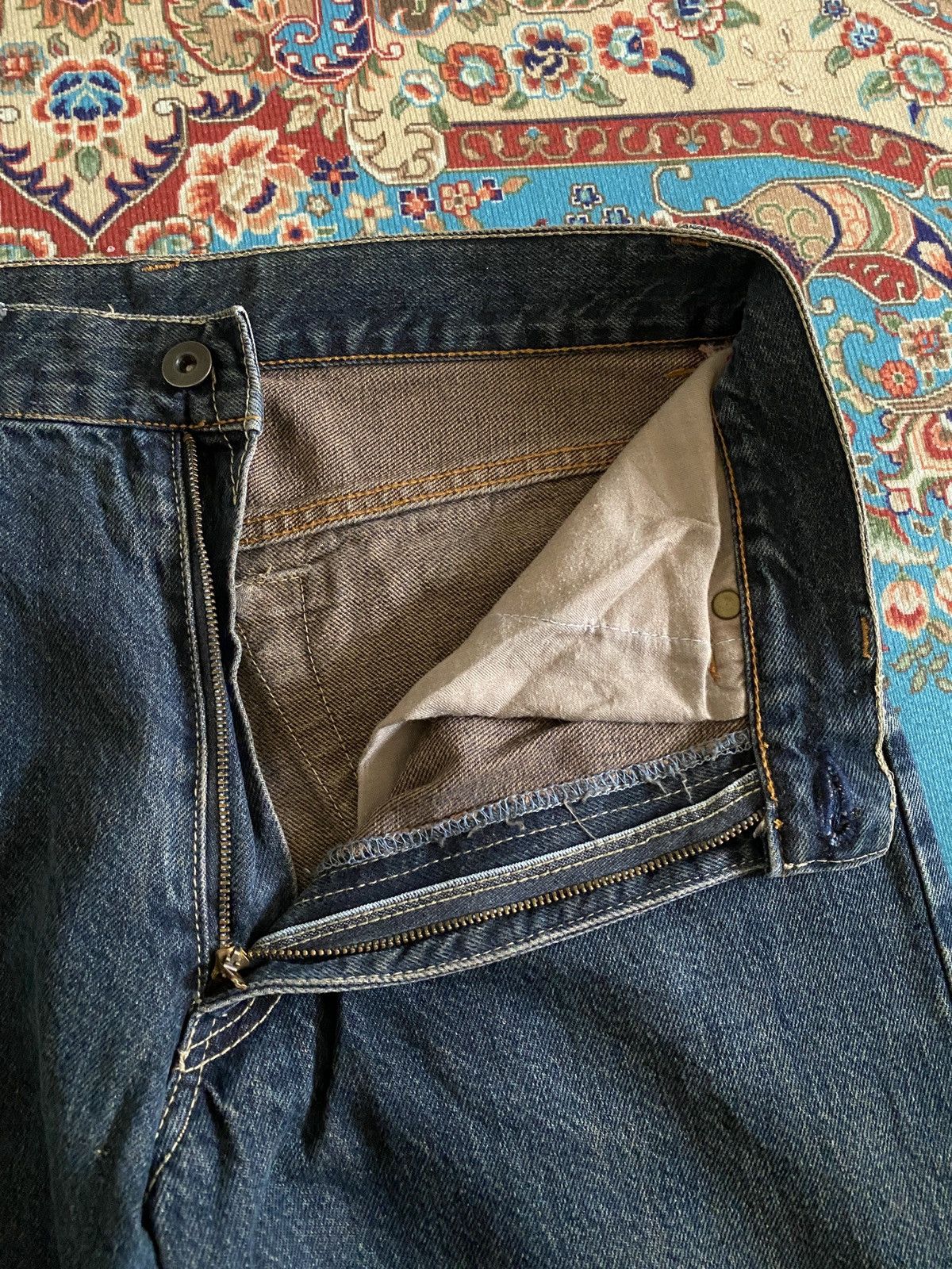 If Six Was Nine Japanese Brand Super Flare Hagi Design Jeans Size US 28 / EU 44 - 13 Thumbnail