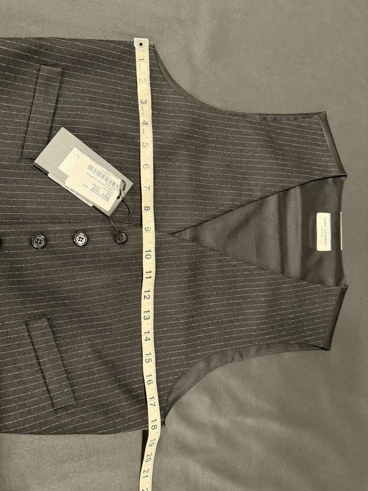 Saint Laurent Paris Saint Laurent men’s vest. 48/38 $1500 Size 38R - 4 Thumbnail