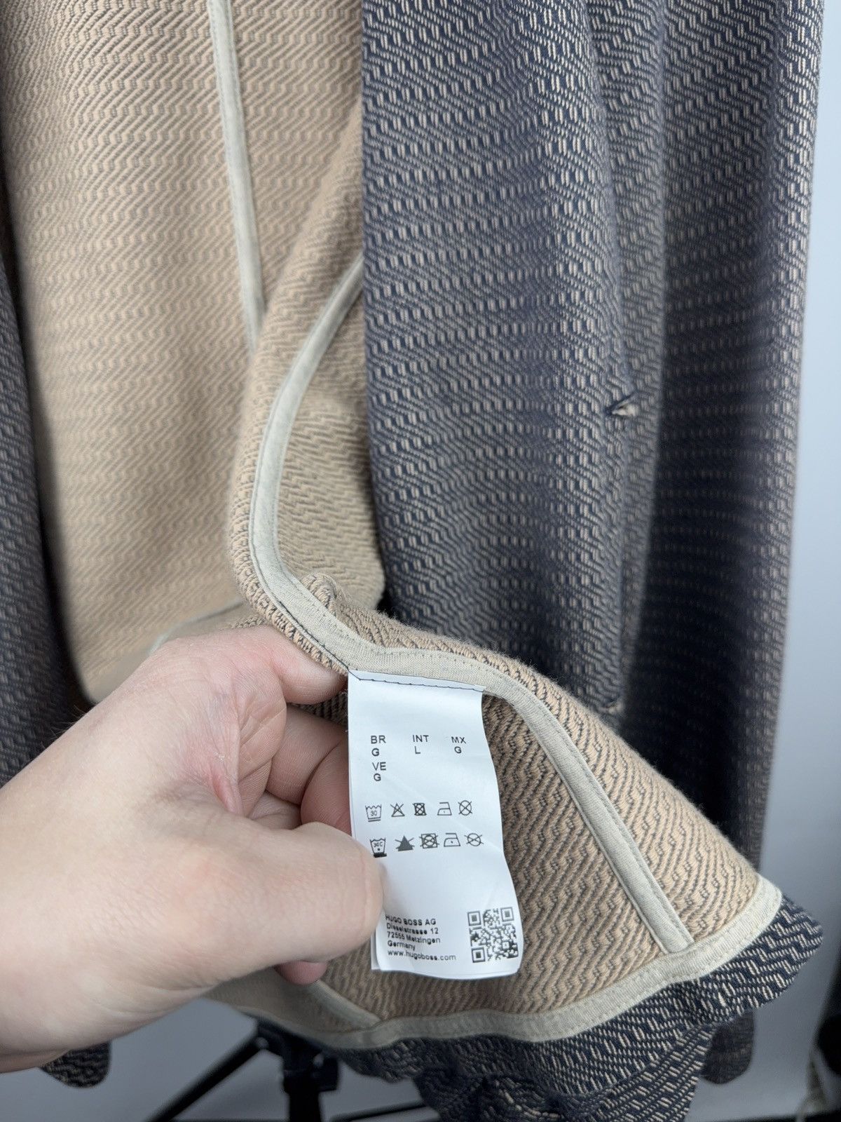 Hugo Boss Luxury 00s Hugo Boss Brown Jersey knit Blazer Jacket Size US L / EU 52-54 / 3 - 9 Thumbnail