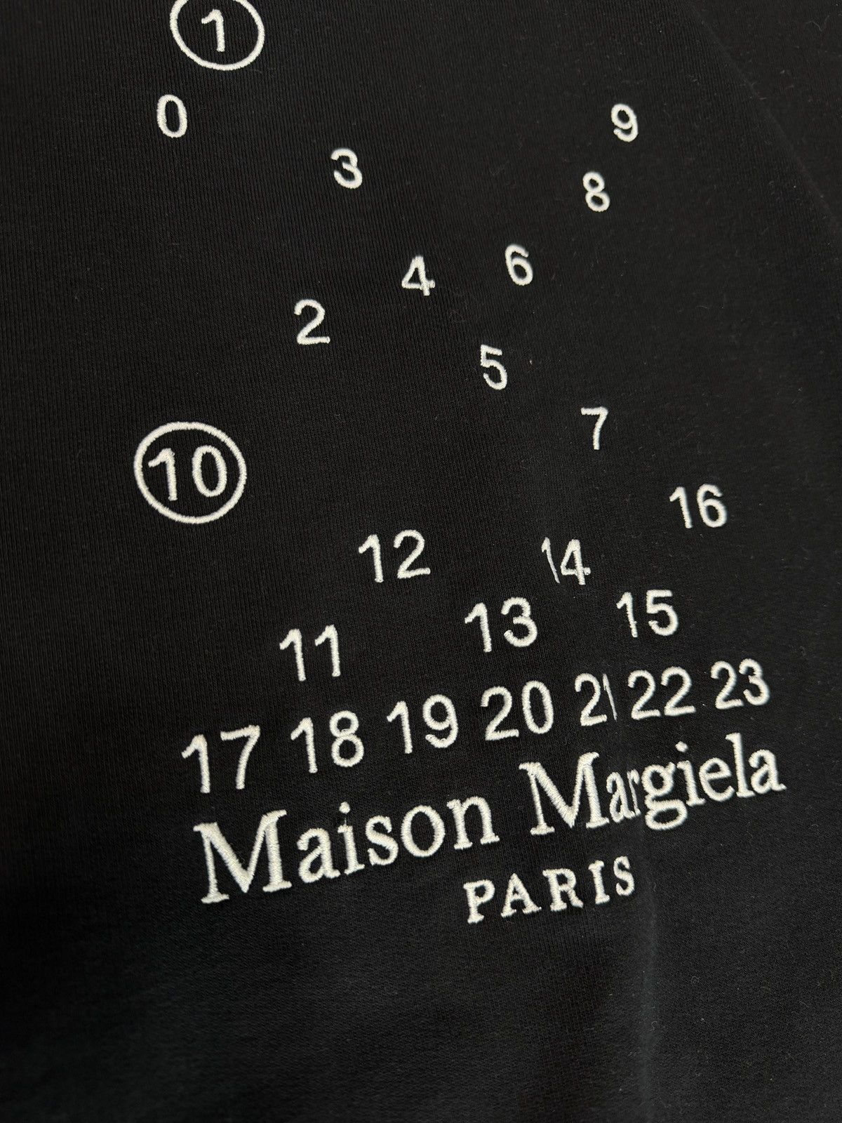 Maison Margiela Maison Margiela Numbers Hoodie Black Size US M / EU 48-50 / 2 - 2 Thumbnail