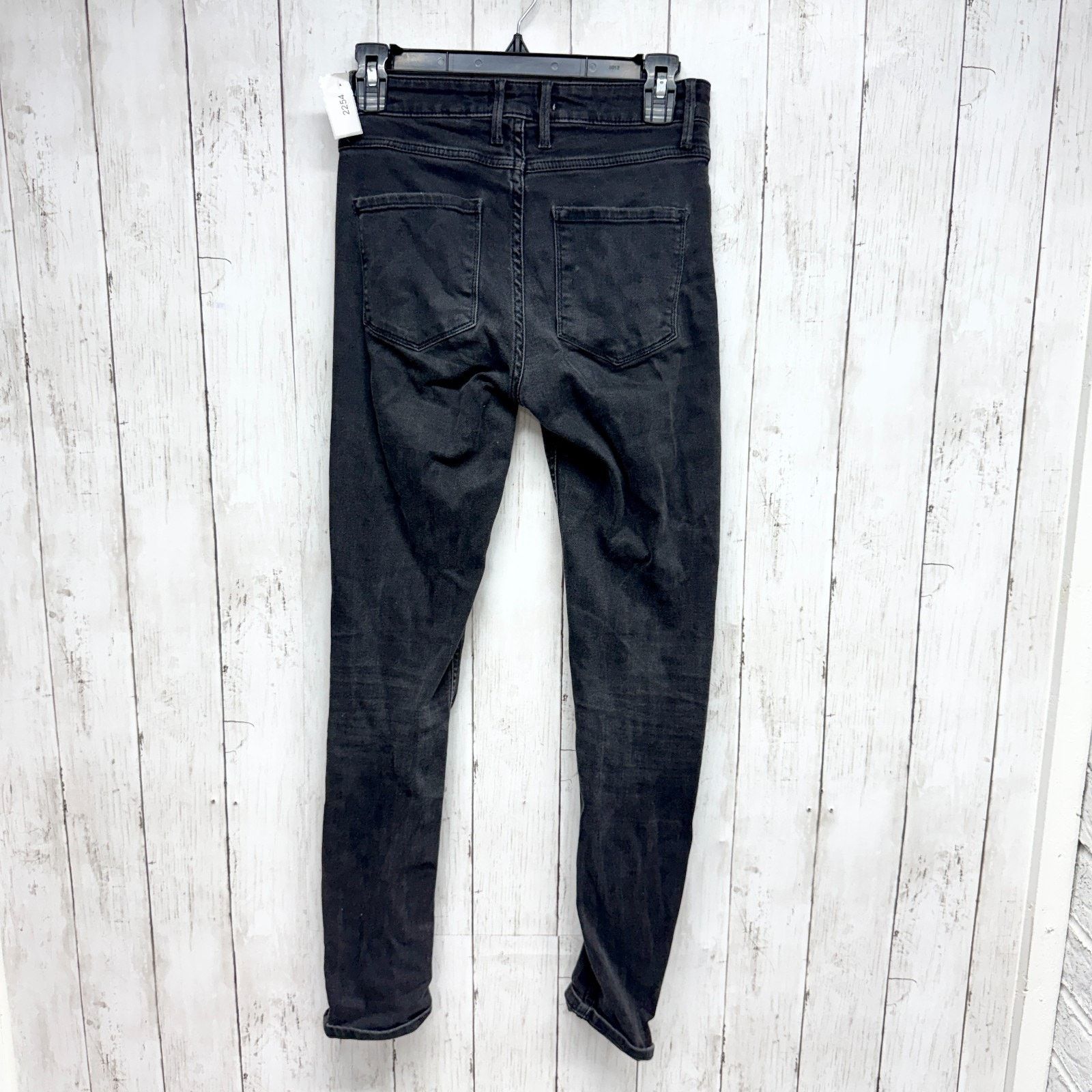 Sandro Sandro Pants ERU 36 Washed Black Slim Skinny Denim Jeans Size 26" / US 2 / IT 38 - 9 Thumbnail