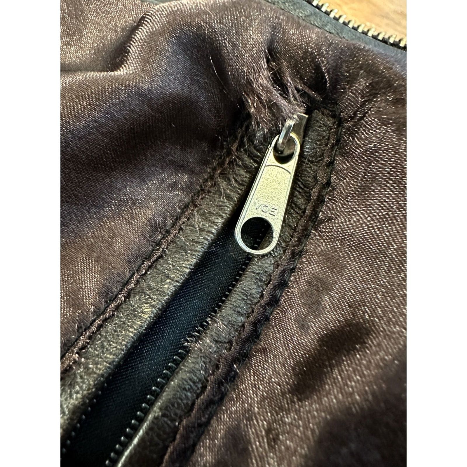 Vintage VINTAGE Unbranded 70s Leather Jacket L Brown Full Zip Motorcycle Classic Biker Mens Womens Size US L / EU 52-54 / 3 - 5 Thumbnail