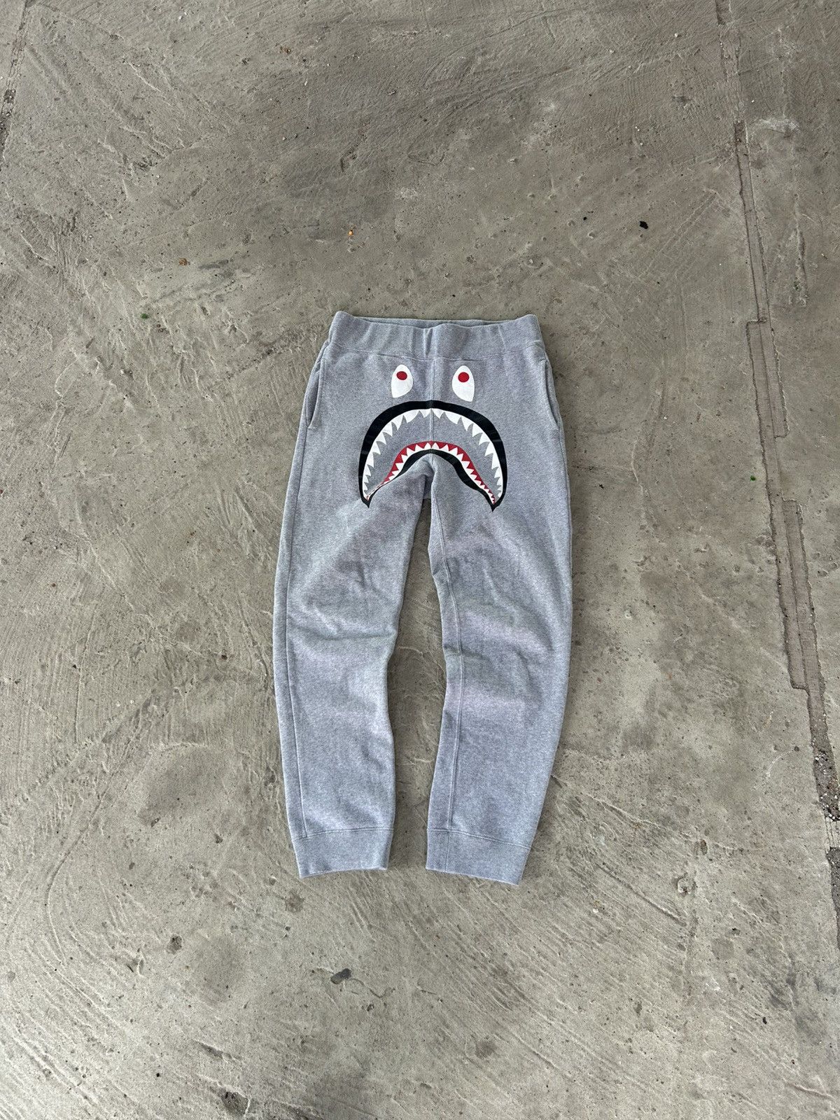 Bape Rare Bape Shark Sweatpants Grey Blue Camo Pocket Y2K Size S Size US 30 / EU 46 - 1 Thumbnail