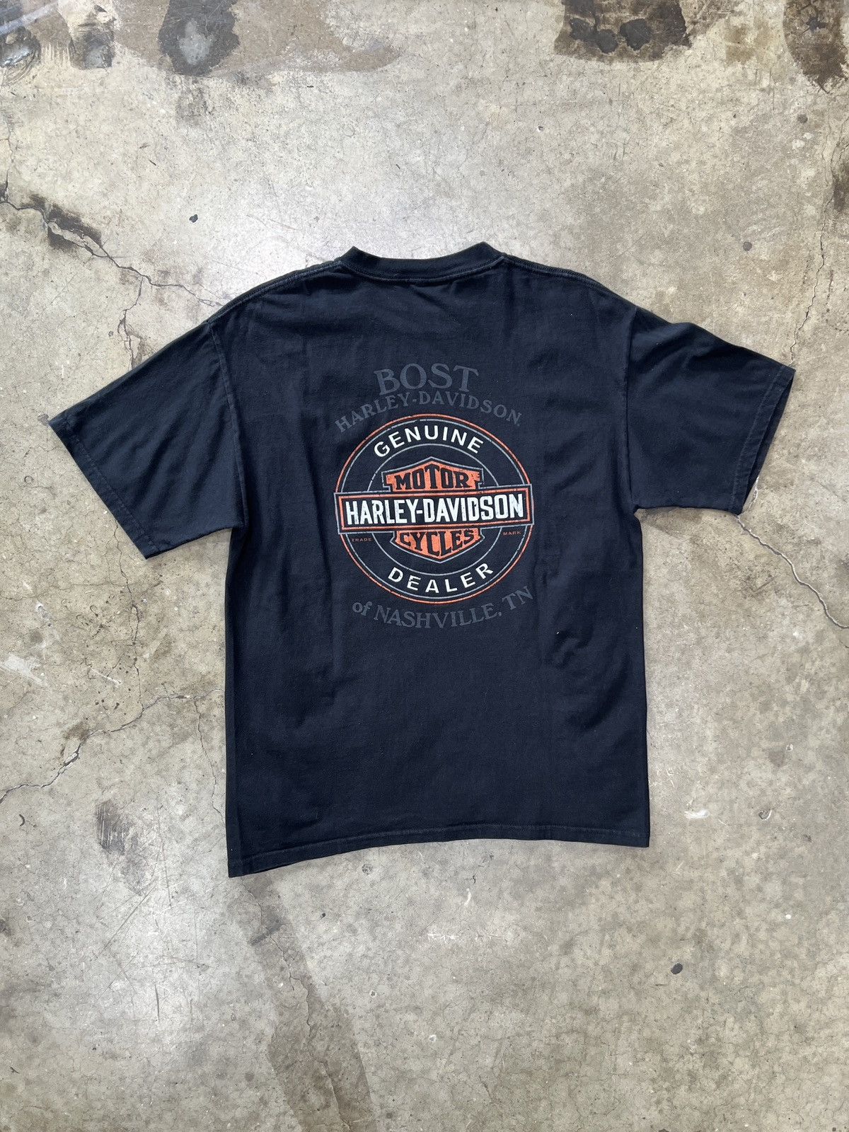 Harley Davidson Vintage 2008 Harley Davidson Motorcycles Nashville Tee Large Size US L / EU 52-54 / 3 - 6 Thumbnail