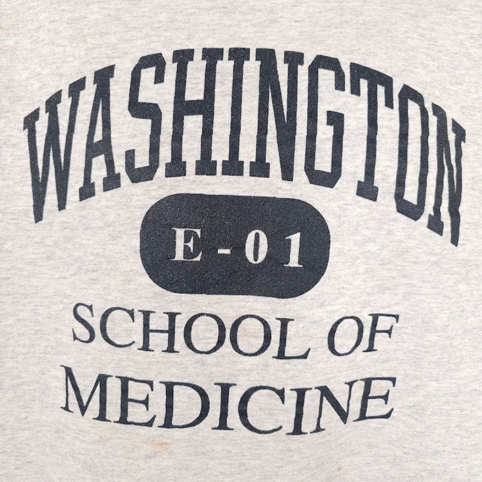 Fruit Of The Loom VINTAGE Washington School Of Medicine Sweatshirt Mens XL Gray Nike? Size US XL / EU 56 / 4 - 3 Thumbnail