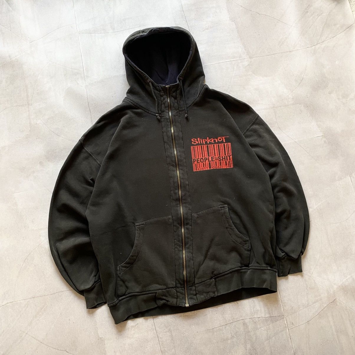 Band Tees 90s Slipknot People=Shit Big Logo Distressed Faded Hoodie Size US XL / EU 56 / 4 - 2 Thumbnail