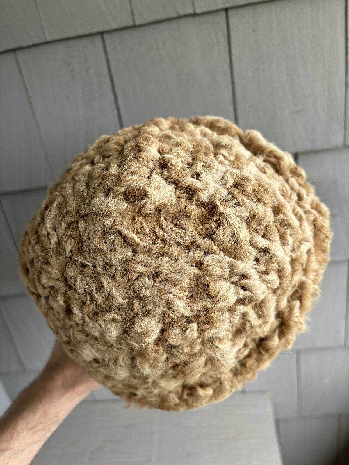 Vintage Vintage Fur Hat Astrakhan Cossack Wool Sheep Euro Russia Cap Size ONE SIZE - 7 Thumbnail