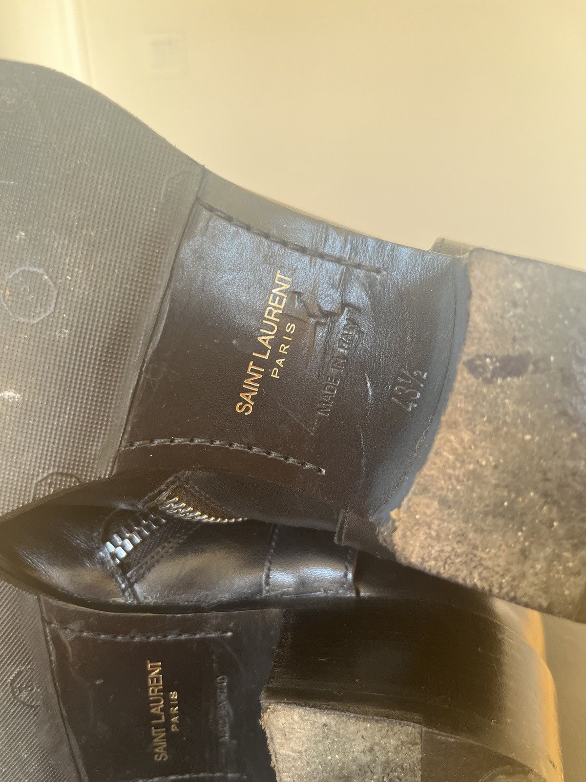 Saint Laurent Paris Saint Laurent 2013 Wyatt 43.5/10.5 black leather Hedi era Size US 10.5 / EU 43-44 - 9 Thumbnail