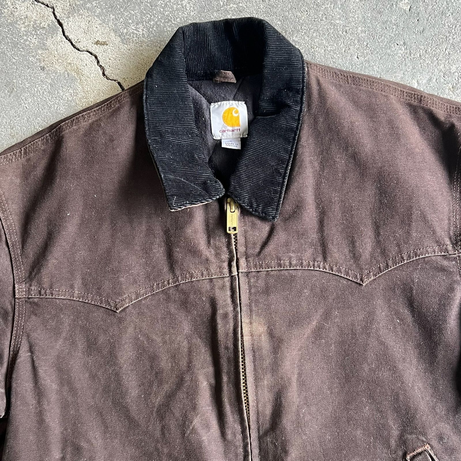Carhartt × Vintage Carhartt J14 DKB brown santa fe work wear jacket Size US L / EU 52-54 / 3 - 3 Thumbnail
