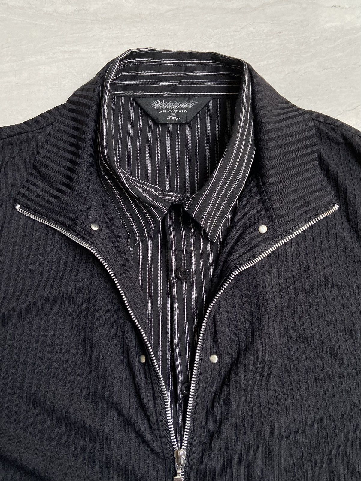If Six Was Nine Beaumere Aristocratic Black Zipper Shirt Size US S / EU 44-46 / 1 - 9 Thumbnail