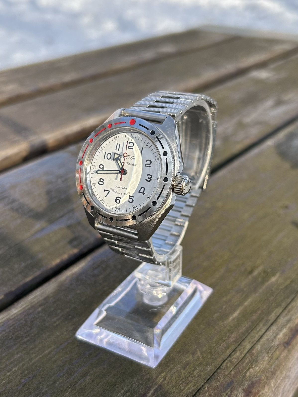 Vintage Vintage Watch Soviet USSR Mechanical Wostok Hand Winding Size ONE SIZE - 3 Thumbnail