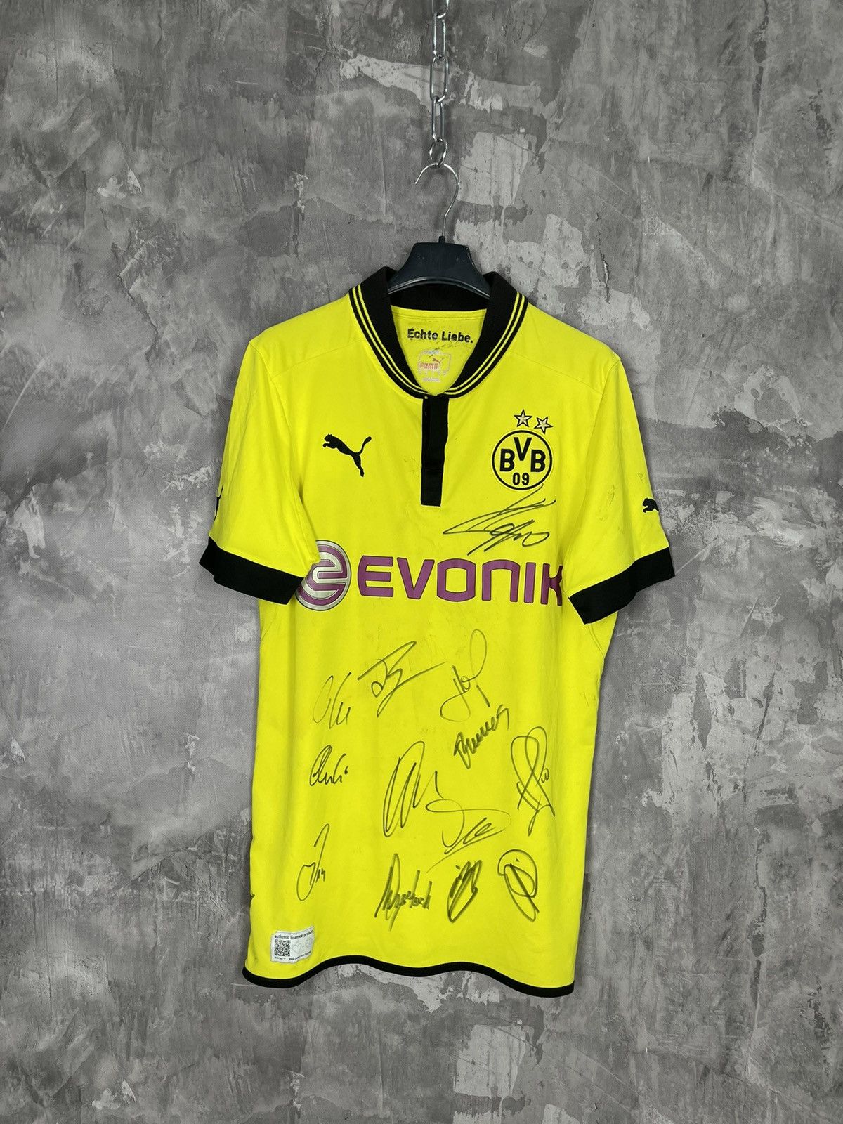 Puma Football Soccer BORUSSIA DORTMUND Rare Home Jersey Size US M / EU 48-50 / 2 - 1 Thumbnail