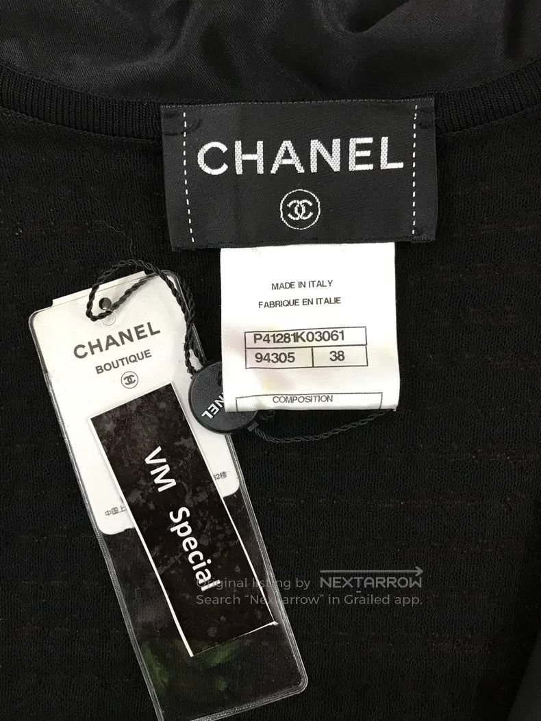 Chanel Chanel Black hollow stitching suit jacket Size XS / US 0-2 / IT 36-38 - 3 Thumbnail