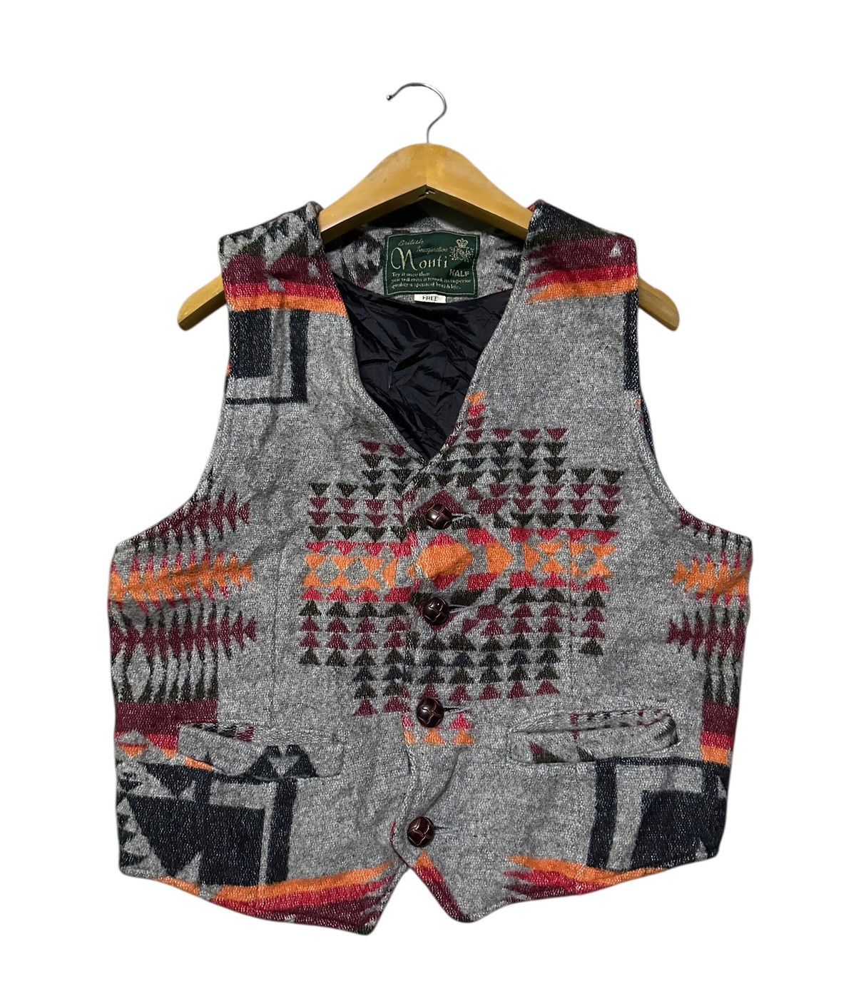 Native Monti native navajo wool vest Size US S / EU 44-46 / 1 - 2 Thumbnail
