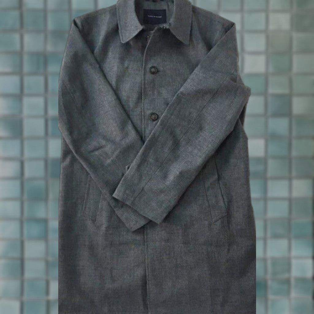 Tommy Hilfiger VINTAGE Tommy Hilfiger Top Coat Men Gray 38 Regular NWOT Size US M / EU 48-50 / 2 - 1 Thumbnail