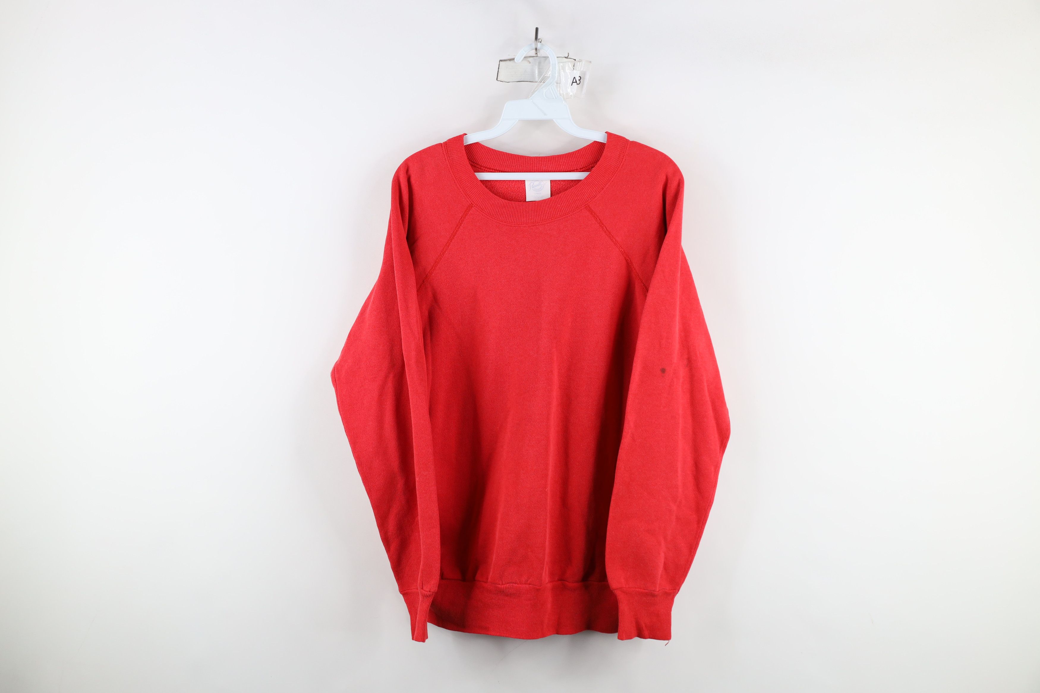 Vintage Vintage 70s 80s Streetwear Crewneck Sweatshirt Red USA Size US L / EU 52-54 / 3 - 1 Thumbnail