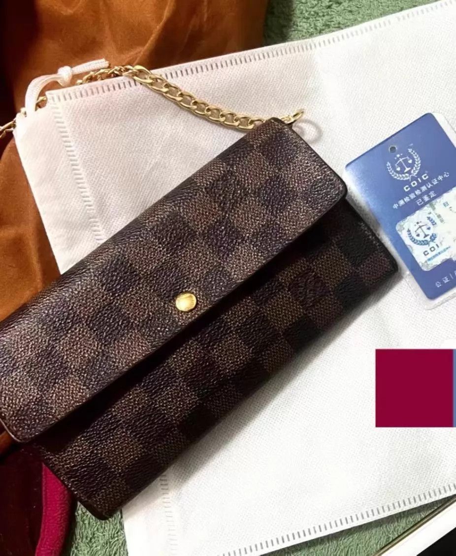 Louis Vuitton LV Damier Ebene Wallet 18.5x10 M845 Size ONE SIZE - 6 Thumbnail
