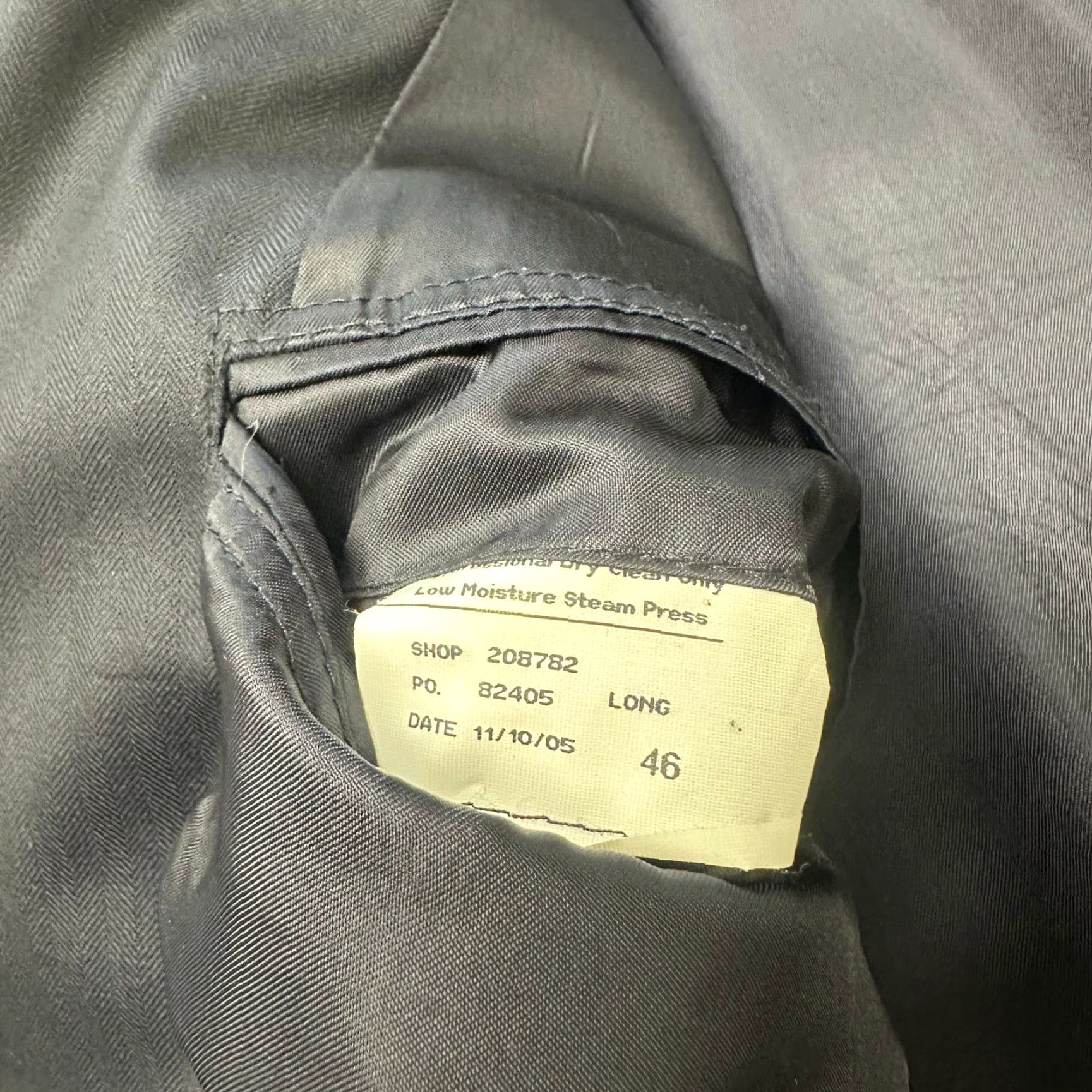 Brooks Brothers VINTAGE Brooks Brothers Navy Blue Mens 46L 2 Button Wool Blazer Sport Coat USA Made Size 46R - 6 Thumbnail