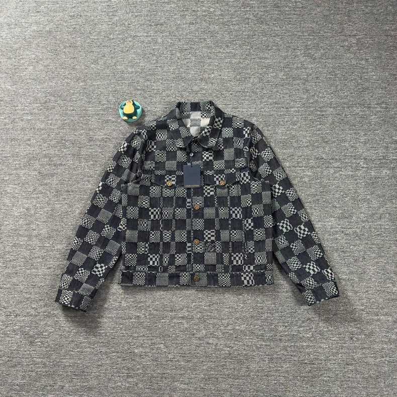 Louis Vuitton Louis Vuitton Checkerboard denim jacket 2502-Nextarrow Size US L / EU 52-54 / 3 - 1 Thumbnail