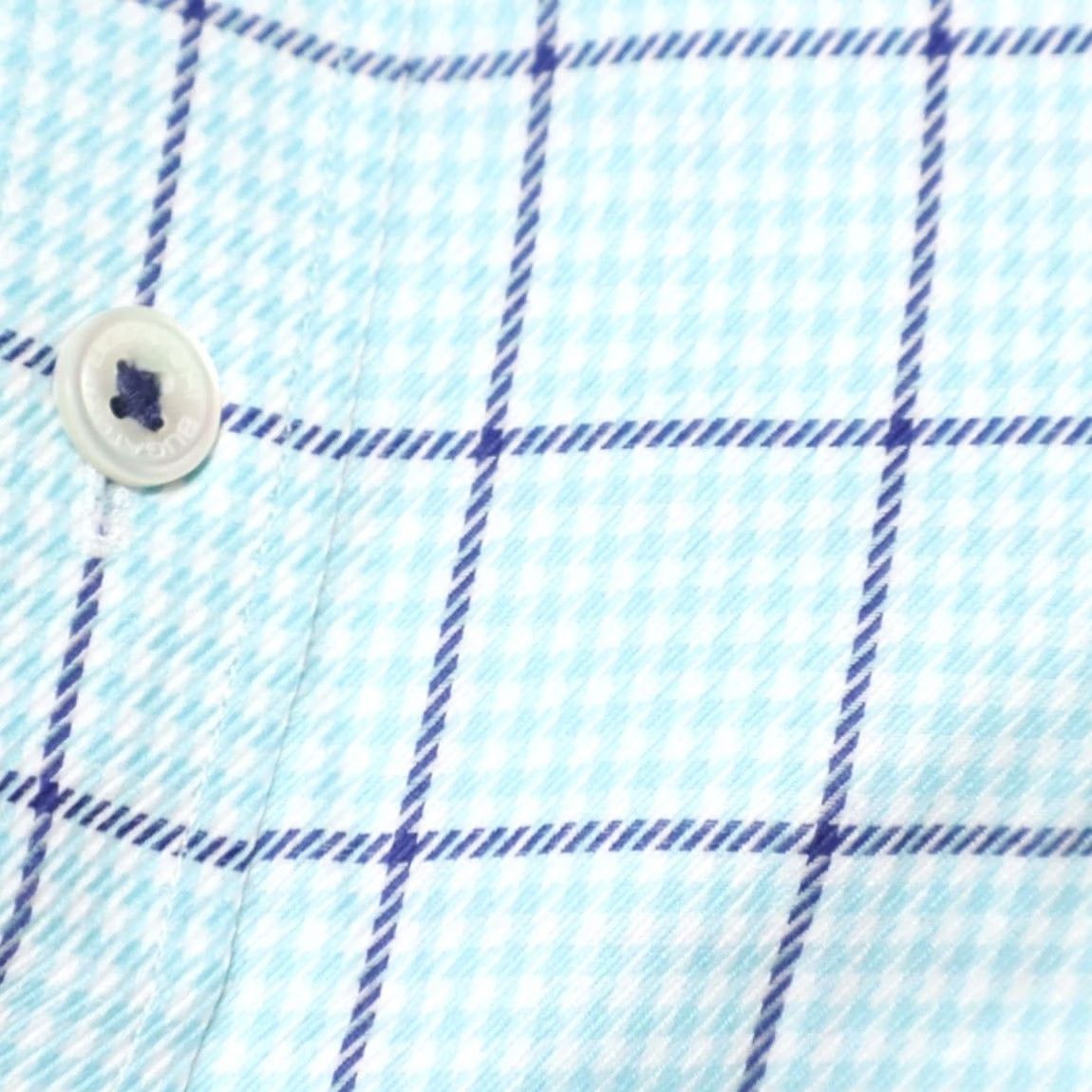 BUGATCHI Bugatchi Shaped Fit Cotton Striped Long Sleeve Button Up Shirt Blue Men's L Size US L / EU 52-54 / 3 - 6 Thumbnail