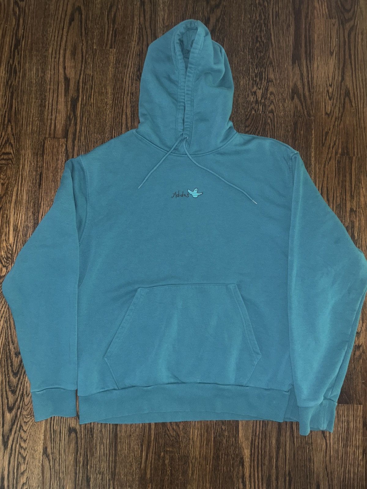 Adidas Adidas ghost green / teal hoodie Size US XL / EU 56 / 4 - 1 Thumbnail
