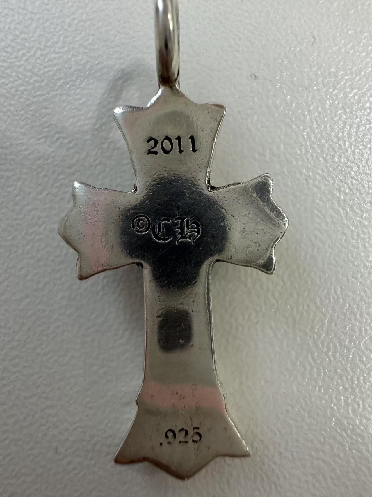 Chrome Hearts Chrome Hearts Silver Double-Layer Cross Charm Pendant Size ONE SIZE - 7 Thumbnail