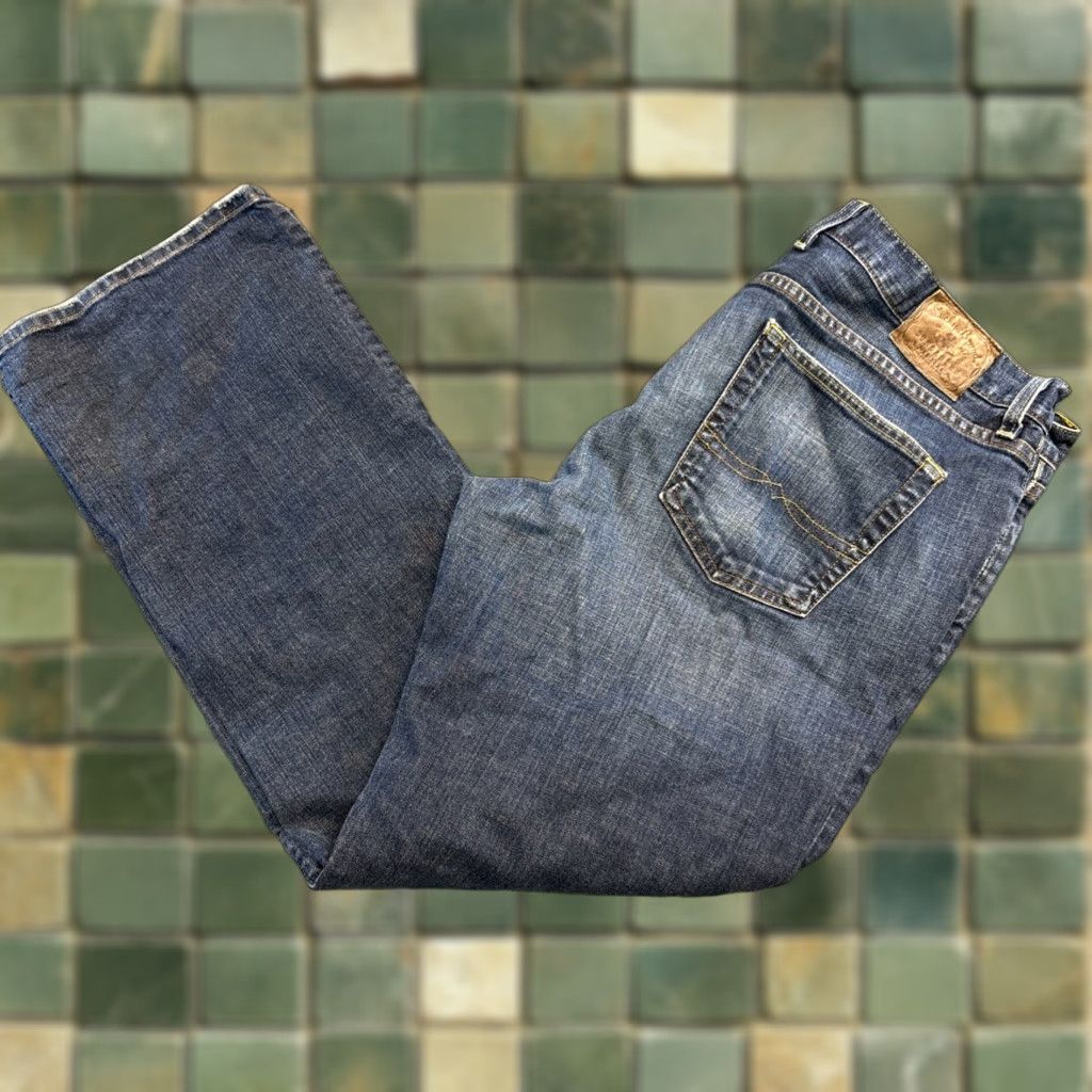 Lucky Brand Lucky Brand Jeans Bootcut Slim Denim Dark Wash 38 Button Fly 30in Inseam Men Size US 38 / EU 54 - 1 Thumbnail