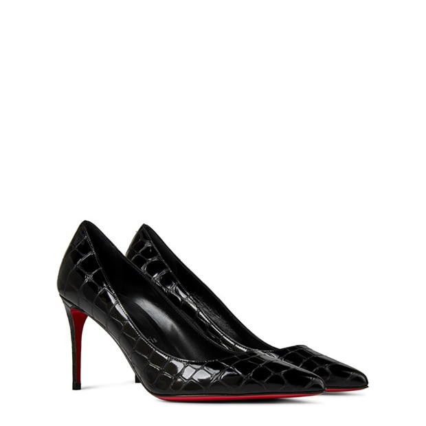 Christian Louboutin Kate 85mm Croc Pumps Size US 9 / IT 39 - 4 Thumbnail