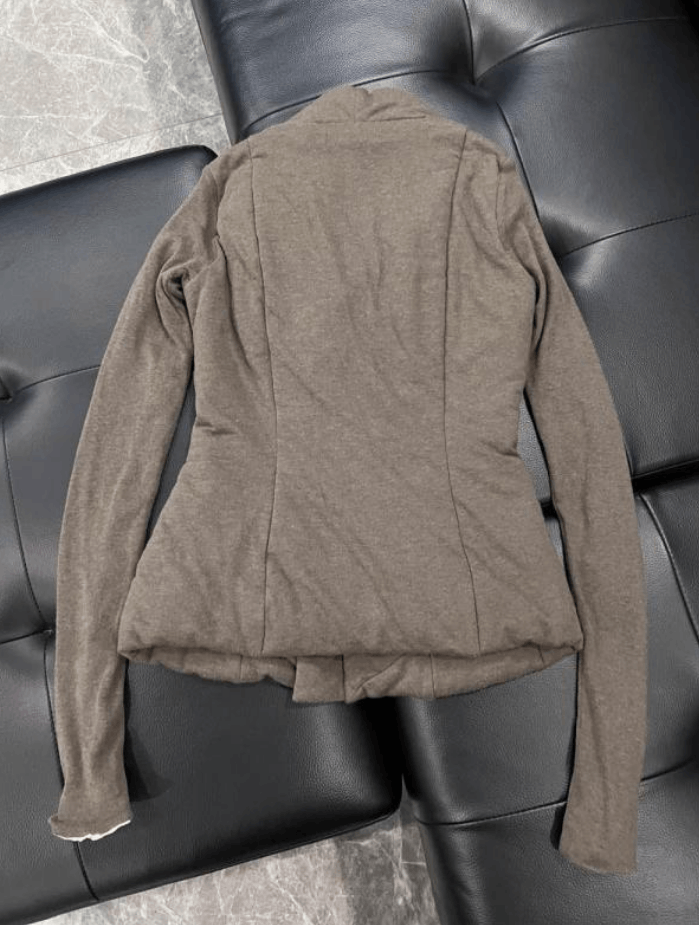 Rick Owens Rick Owens Solid Color Zipper Cotton Jacket Size US XXS / EU 40 - 2 Thumbnail