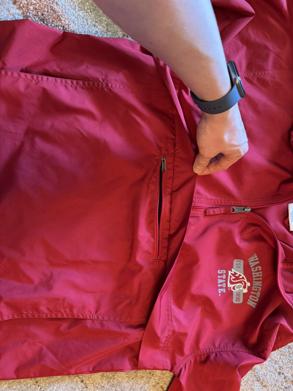 Champion Washington state university pullover wind breaker Size US M / EU 48-50 / 2 - 2 Thumbnail