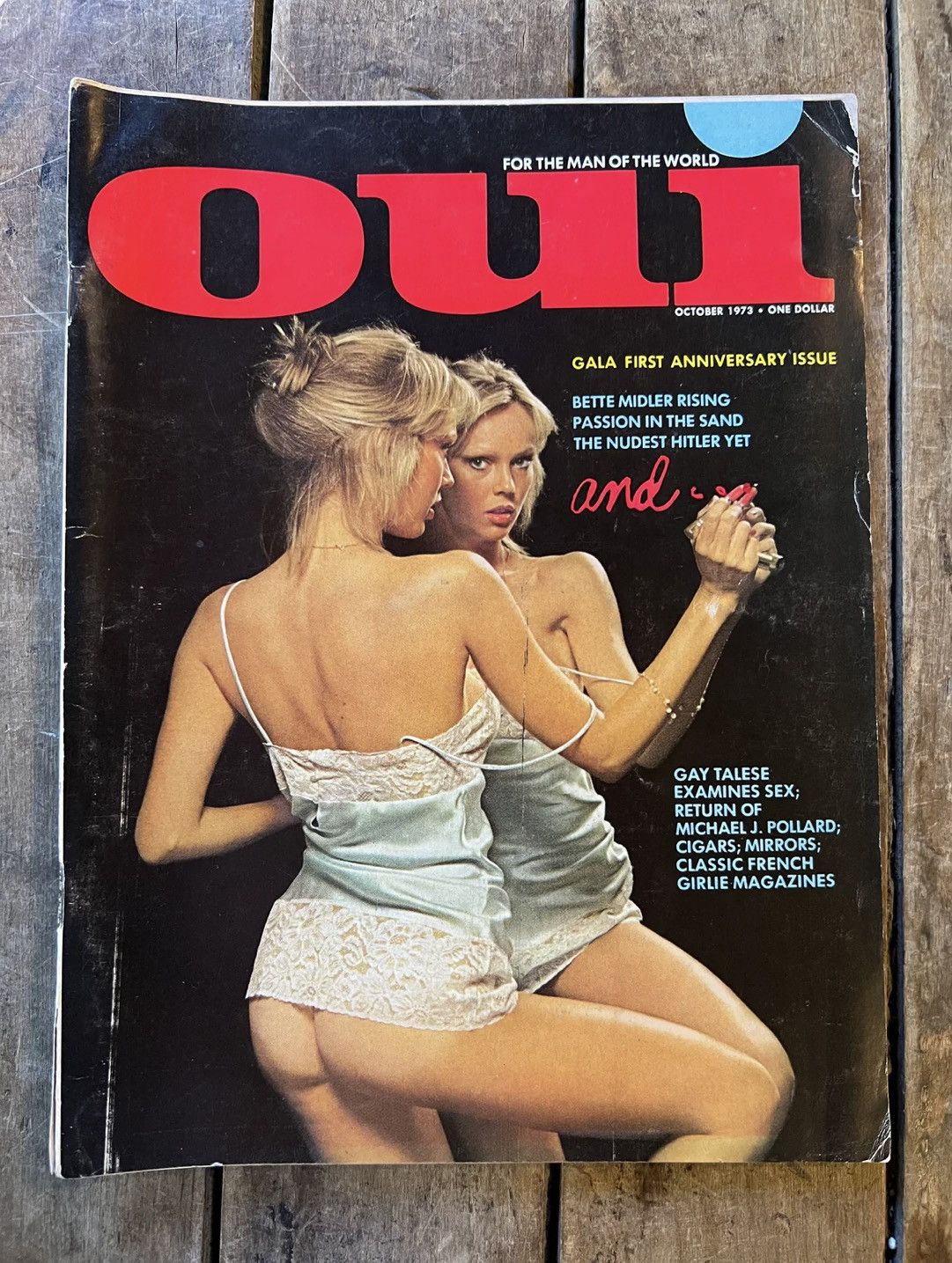 Vintage OUI Magazine “ For The Man of The World ” October 1973 Issue Size ONE SIZE - 1 Thumbnail