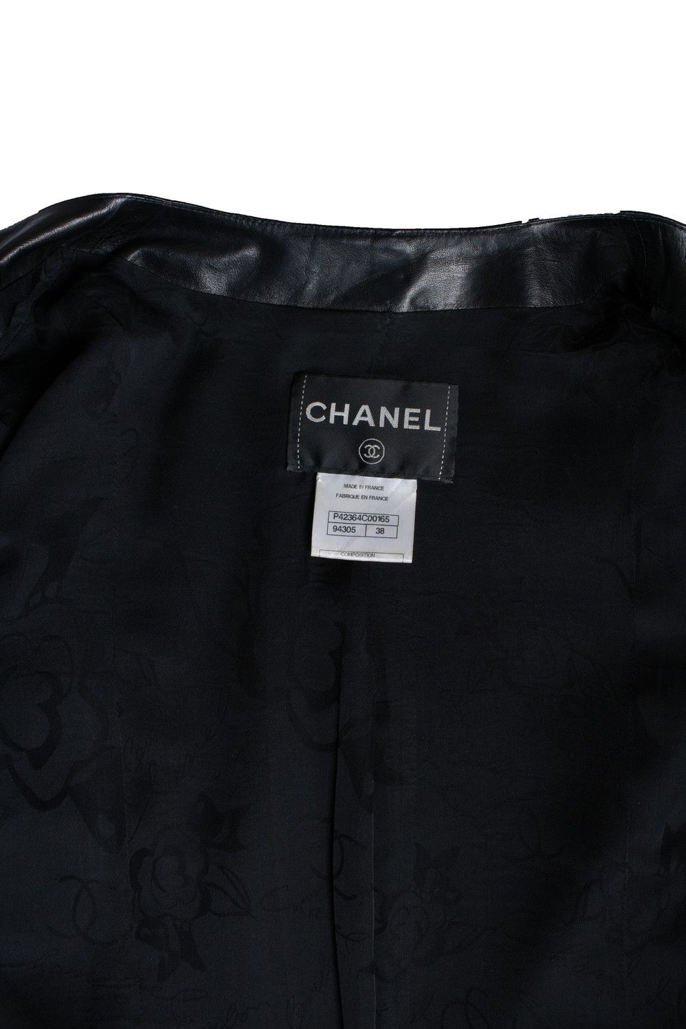 Chanel Chanel, black little 4 pocket ruched jacket in leather Size S / US 4 / IT 40 - 10 Thumbnail