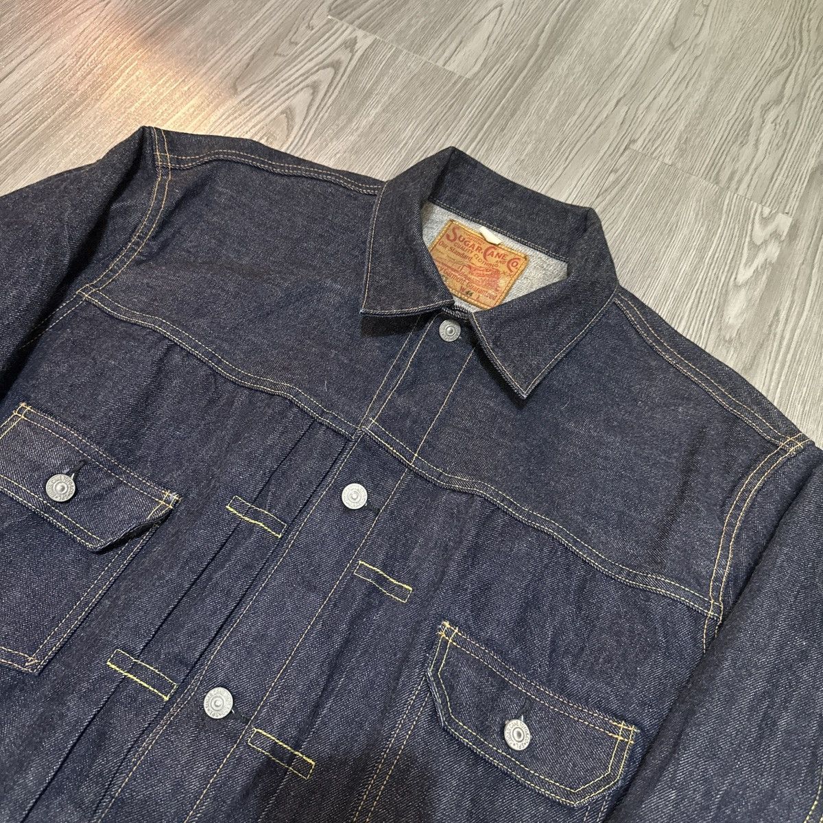 Sugar Cane Sugar Cane 14.25oz 1953 Type II Denim Jacket – Indigo Size US XL / EU 56 / 4 - 2 Thumbnail