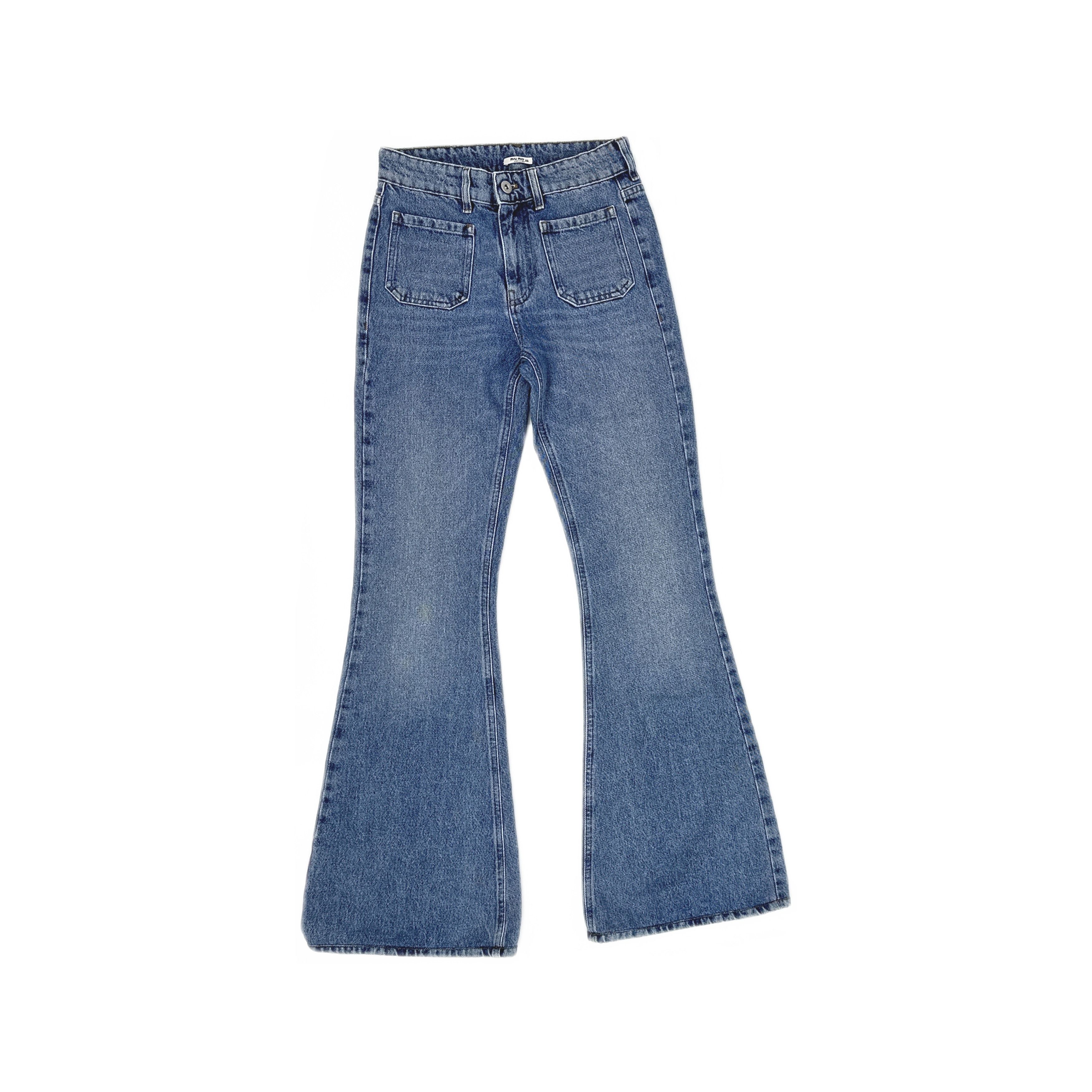 Miu Miu Miu Miu Patch Pocket Jeans Size 25 Size 25" / US 0 / IT 36 - 1 Thumbnail