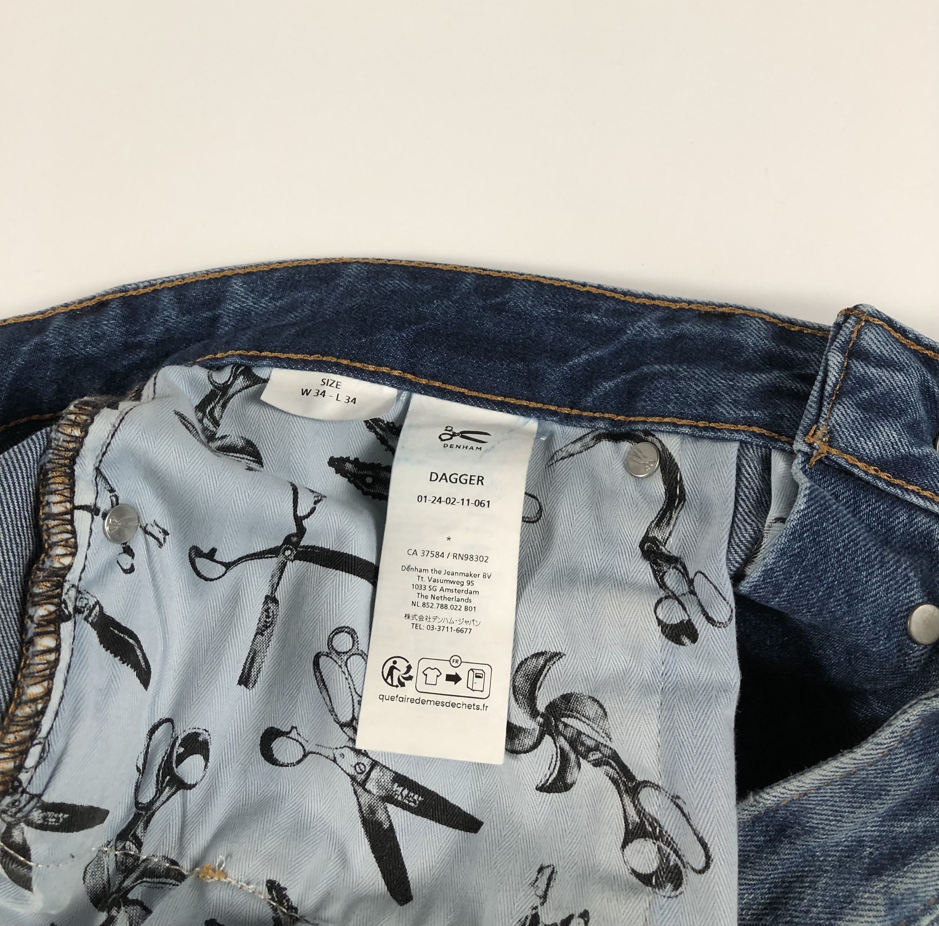 DENHAM Denham Dager Relaxed Fit Jeans Size US 34 / EU 50 - 7 Thumbnail