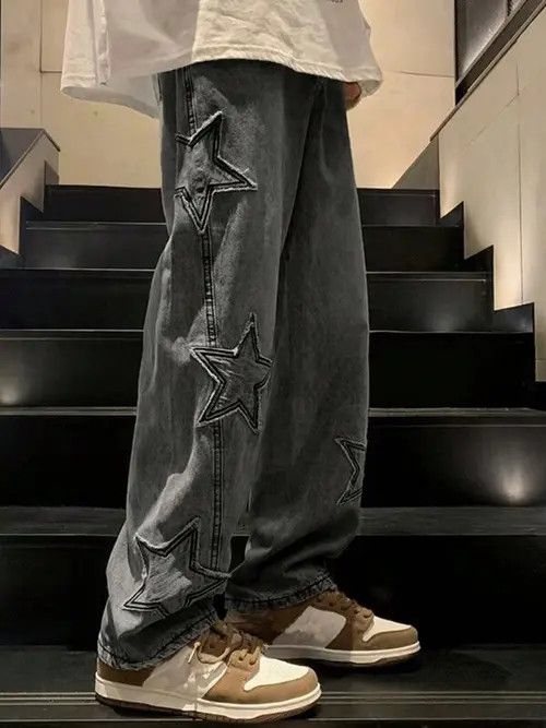 Japanese Brand Star Skate Baggy Denim Jeans Loose fit Size US 32 / EU 48 - 1 Thumbnail