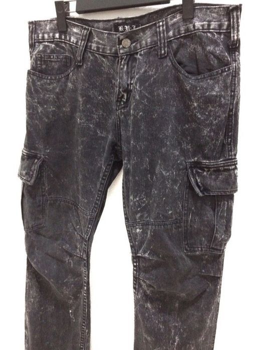 Seditionaries Japanese Brand K.U.I Acid Wash Multipocket Cargo Pant Size US 34 / EU 50 - 4 Thumbnail