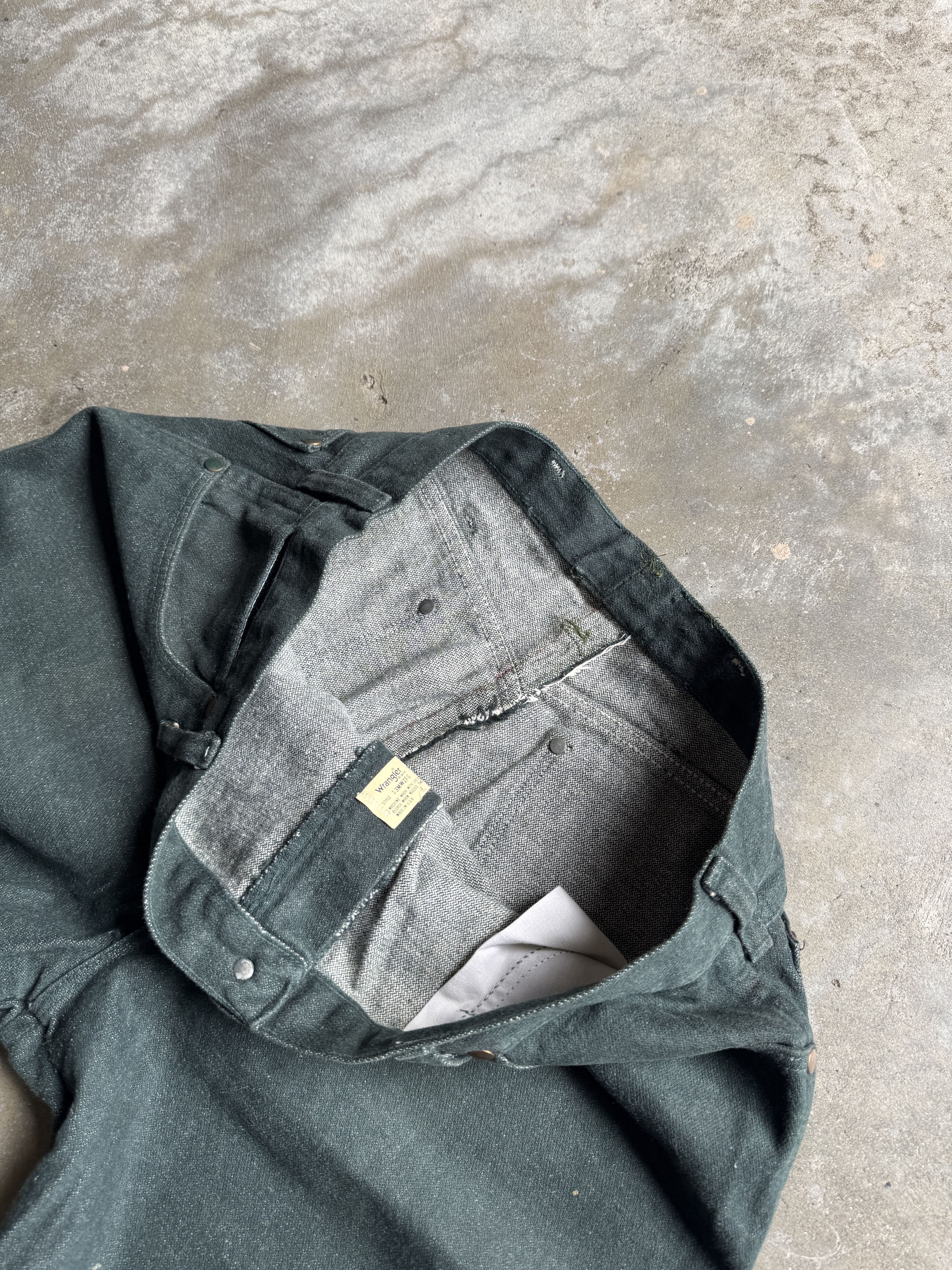 Wrangler 🌲BEAUTIFUL DEEP GREEN VINTAGE WRANGLER - MADE IN USA Size US 34 / EU 50 - 3 Thumbnail