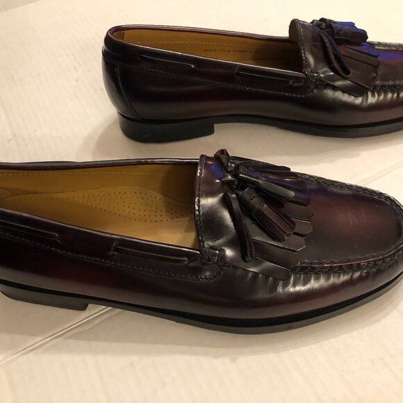 Cole Haan Cole Haan mens leather tassel slip on dress shoes size:11.5D Size US 11.5 / EU 44-45 - 1 Thumbnail