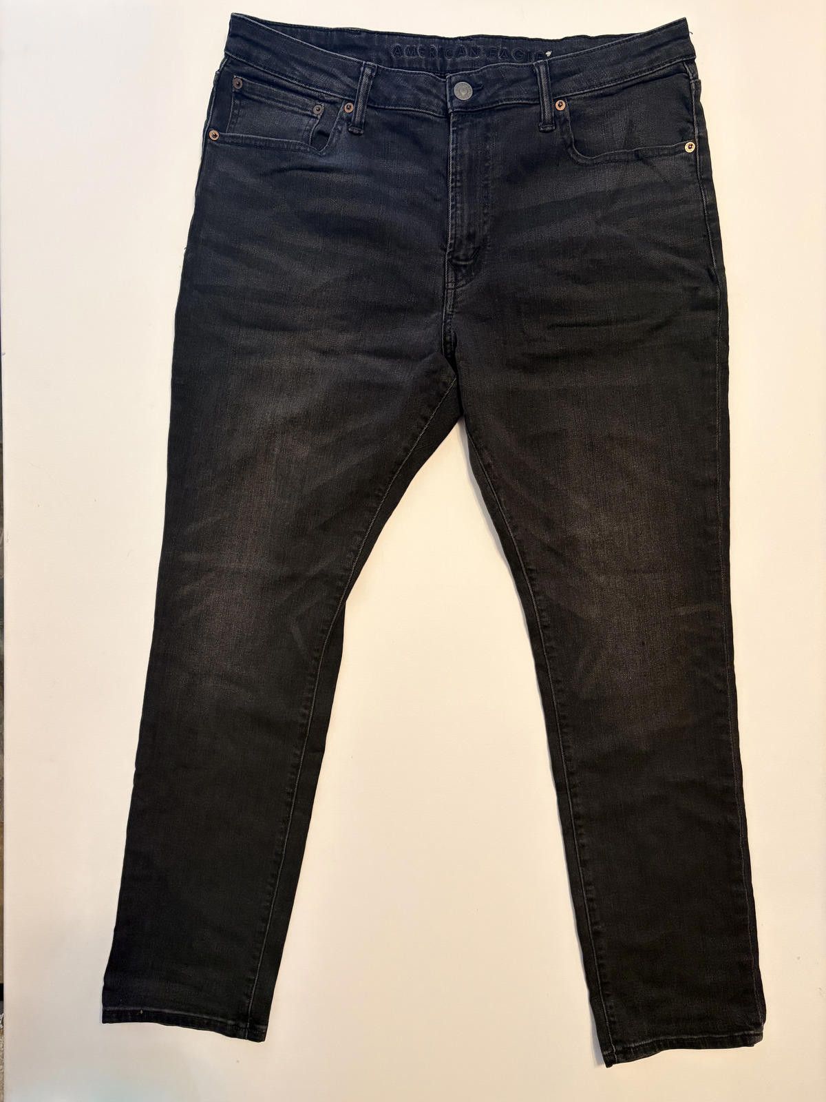 American Eagle Outfitters American Eagle Men Black Stacked Jeans (Size 36x32) Size US 36 / EU 52 - 1 Thumbnail