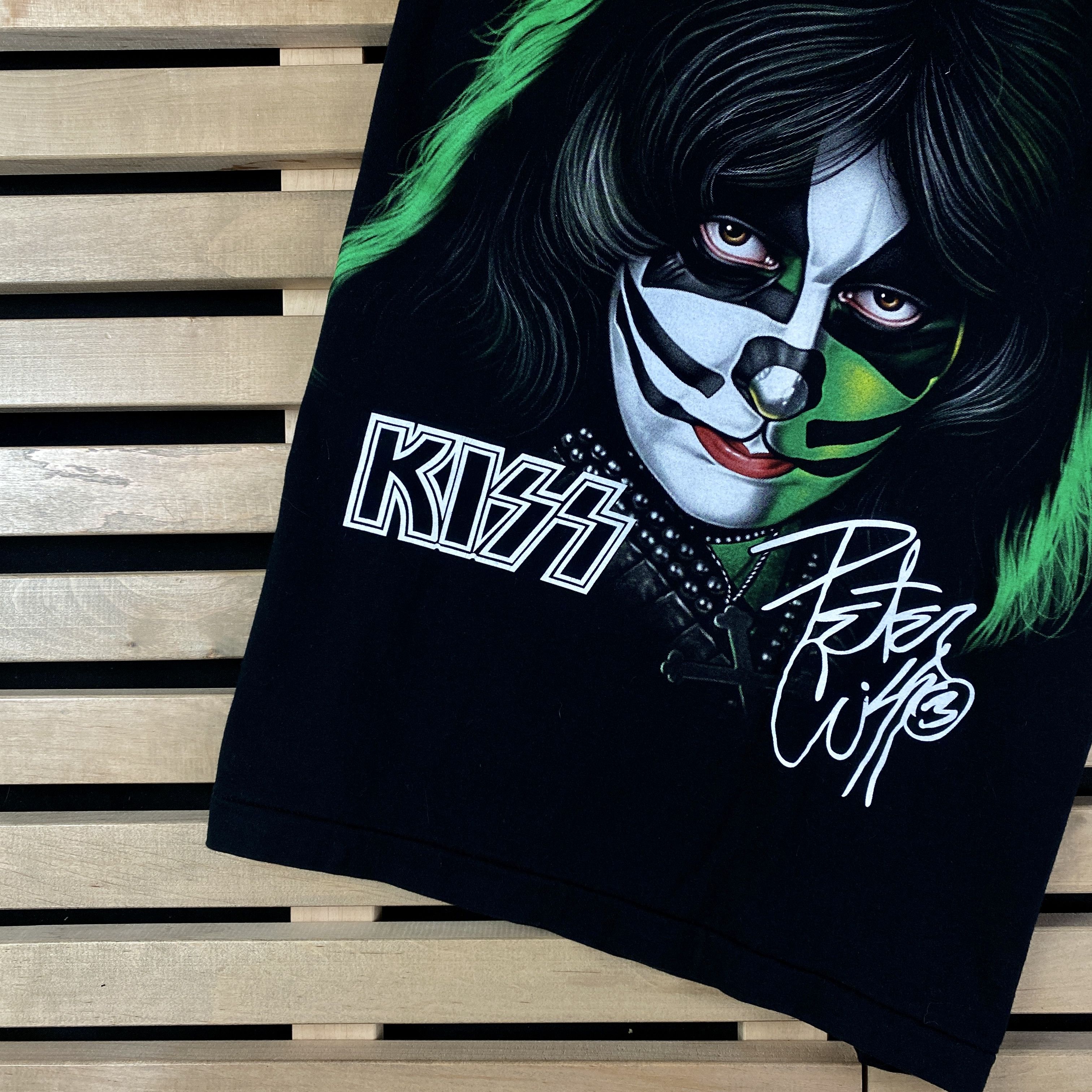 KISS × Vintage Mens Vintage T-Shirt Kiss Peter Criss Size M Size US M / EU 48-50 / 2 - 3 Thumbnail