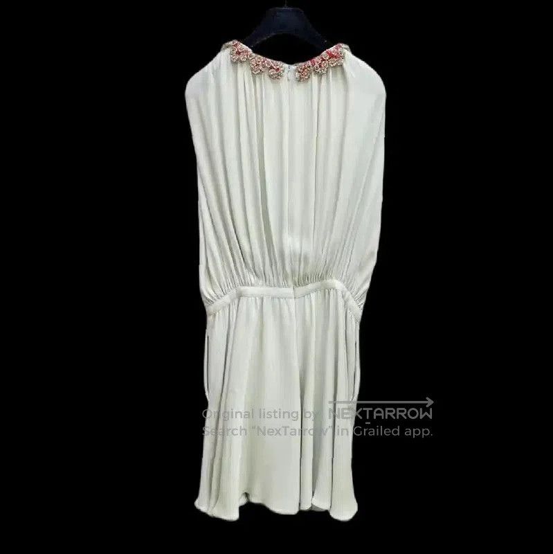 Valentino Valentino Sleeveless Silk Mini Dress in Light Green . Size M / US 6-8 / IT 42-44 - 3 Thumbnail